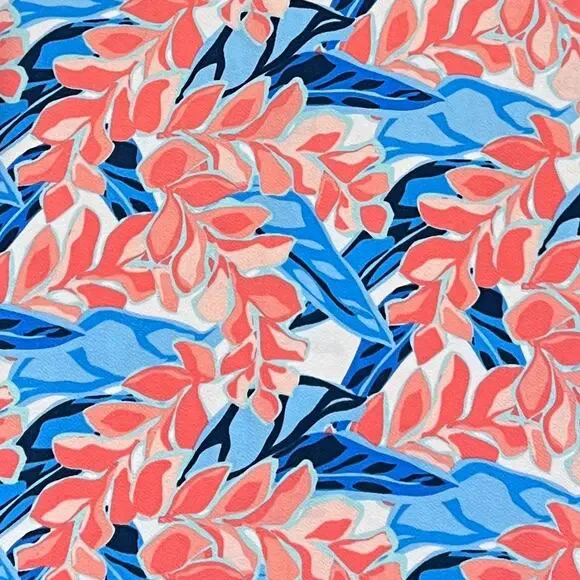 NWT Pappagallo Girls' Pink, Blue &White Floral Flutter Sleeve Dress - L (10/12) - Picture 6 of 10